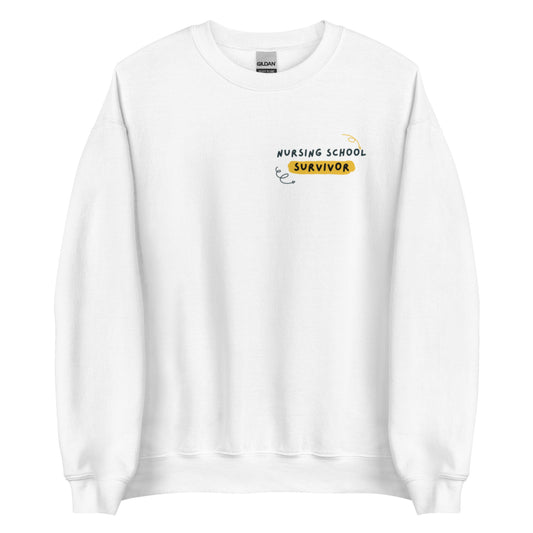 Unisex Nursing School Survivor Sweatshirt